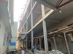 Hiệp Hòa (Bắc Giang): Công trình thi công có dấu hiệu mất an toàn